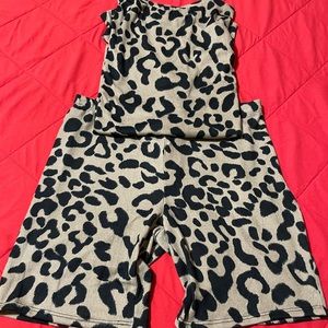 Soft Spot Leopard Short Set